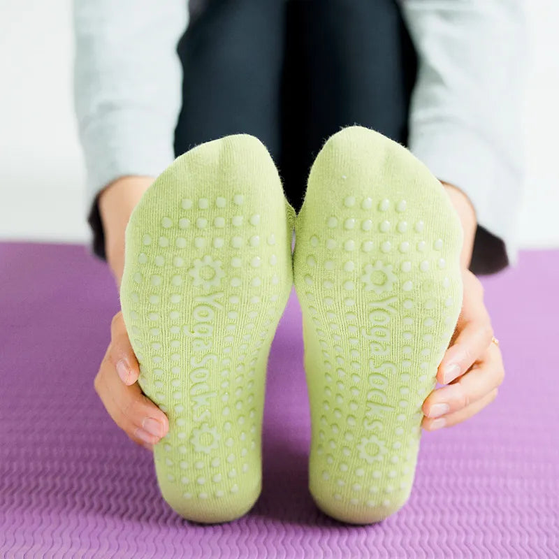 Women High Quality Pilates Socks Anti-Slip Breathable Backless Yoga Socks Ladies Ballet Dance Sports Socks for Fitness Gym