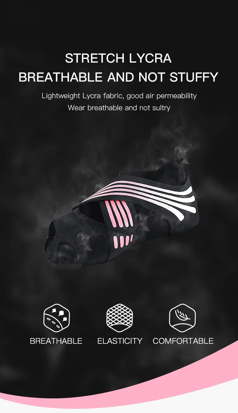Kyncilor professional fitness shoes socks elegant non-slip gym yoga shoes with flat soft anti-slip sole - perfect for pilates, dance, ballet or yoga socks