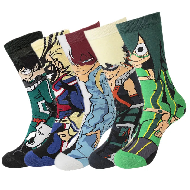 My Hero Academia Characters anime socks for men women and kids