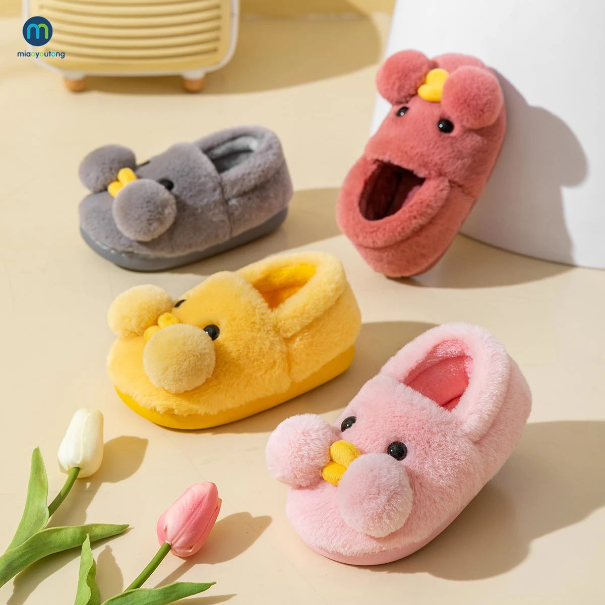 Cozy Warmth for Little kids feet Kids' Winter Plush Slippers