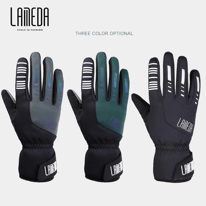 Stay Warm on Your Ride LAMEDA Autumn/Winter Windproof Cycling Gloves for Men and Women