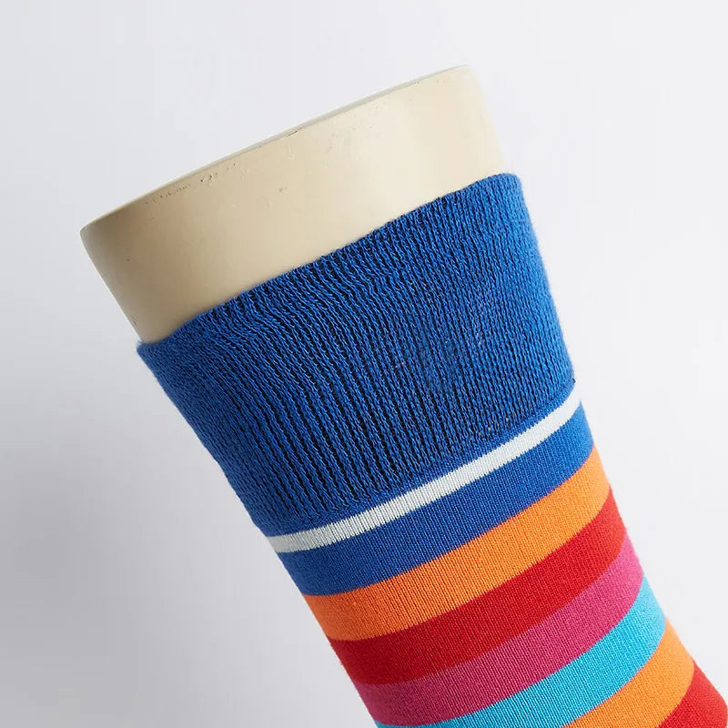 5 Paar bunte, weiche, atmungsaktive Herrensocken aus Bambusmischung
