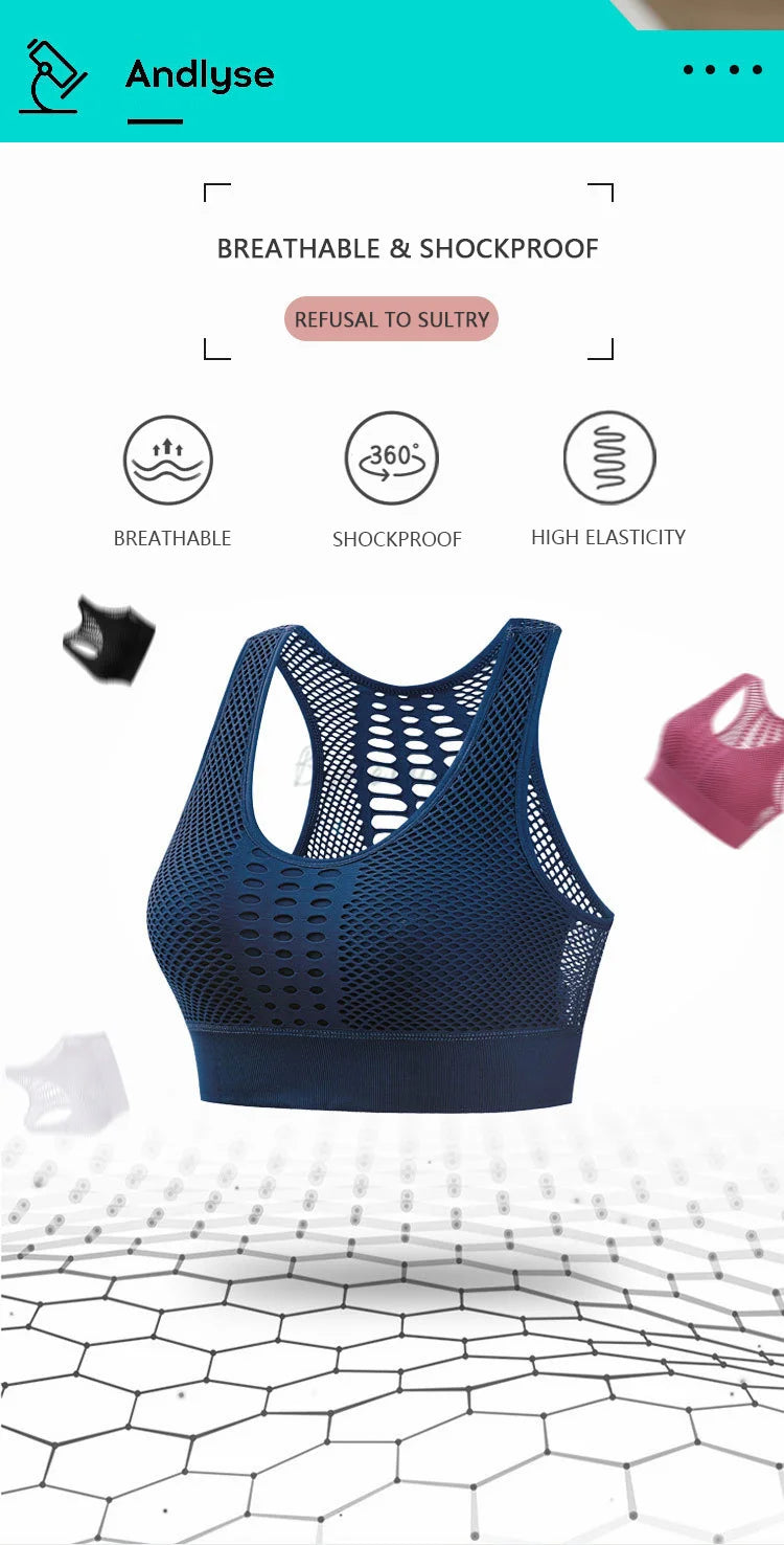 Ultimate comfort and support with Bymermaids' Seamless Gym Bralette, a breathable sports bra with bone-free design for unrestricted movement during your workouts.