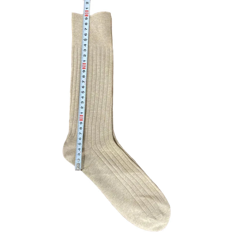 High-quality 5 pairs set combo cotton long men Dress Socks classic formal business are available in plus Large Sizes EU 46-50