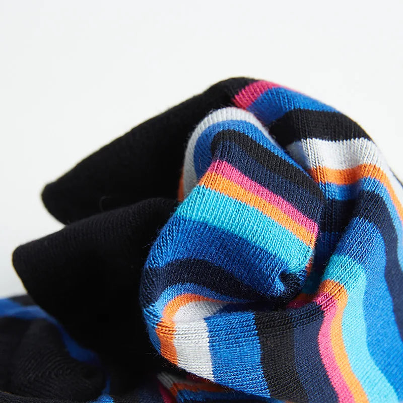 5 Paar bunte, weiche, atmungsaktive Herrensocken aus Bambusmischung