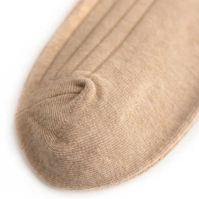 High-quality 5 pairs set combo cotton long men Dress Socks classic formal business are available in plus Large Sizes EU 46-50