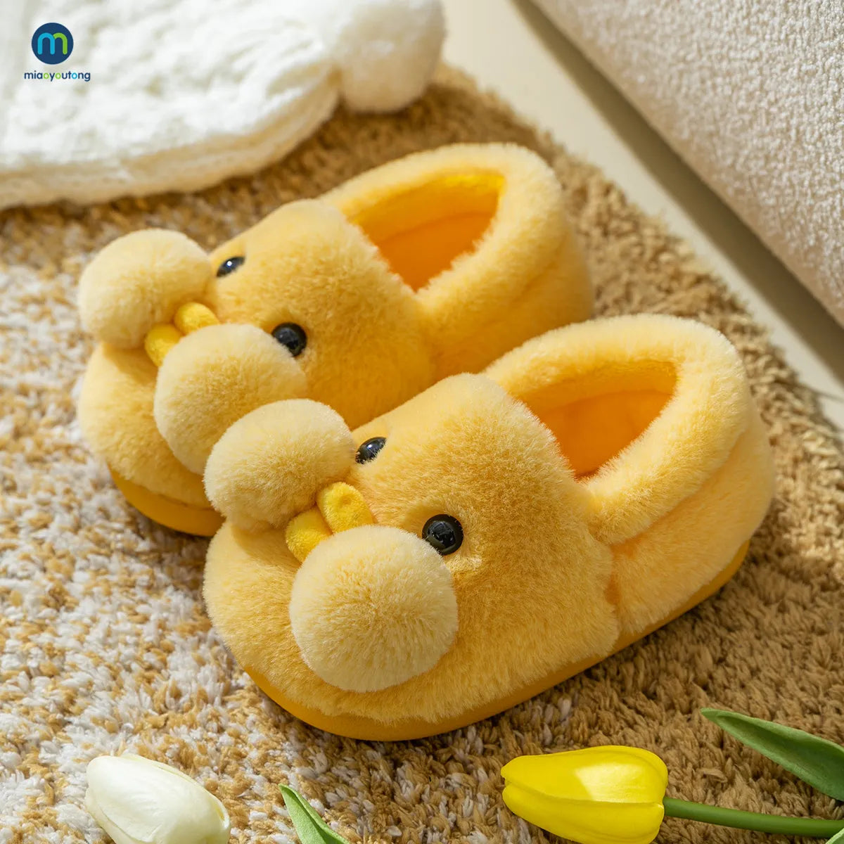 Cozy Warmth for Little kids feet Kids' Winter Plush Slippers