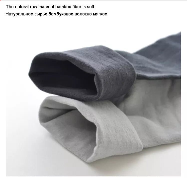 Men's Bamboo Crew Socks, Ideal for Business & Casual Wear, High-Quality 10 pairs per pack