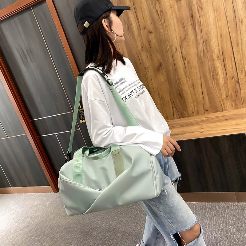 Frauen Sport Sporttasche Reise Trocken Nass Tasche Handtasche Praktische Multifunktions Schwimmen Tote Schulter Messenger X393A