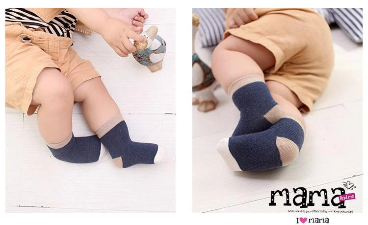 5 pairs girls baby soft cotton socks - warm striped cartoon socks for 0-8 years
