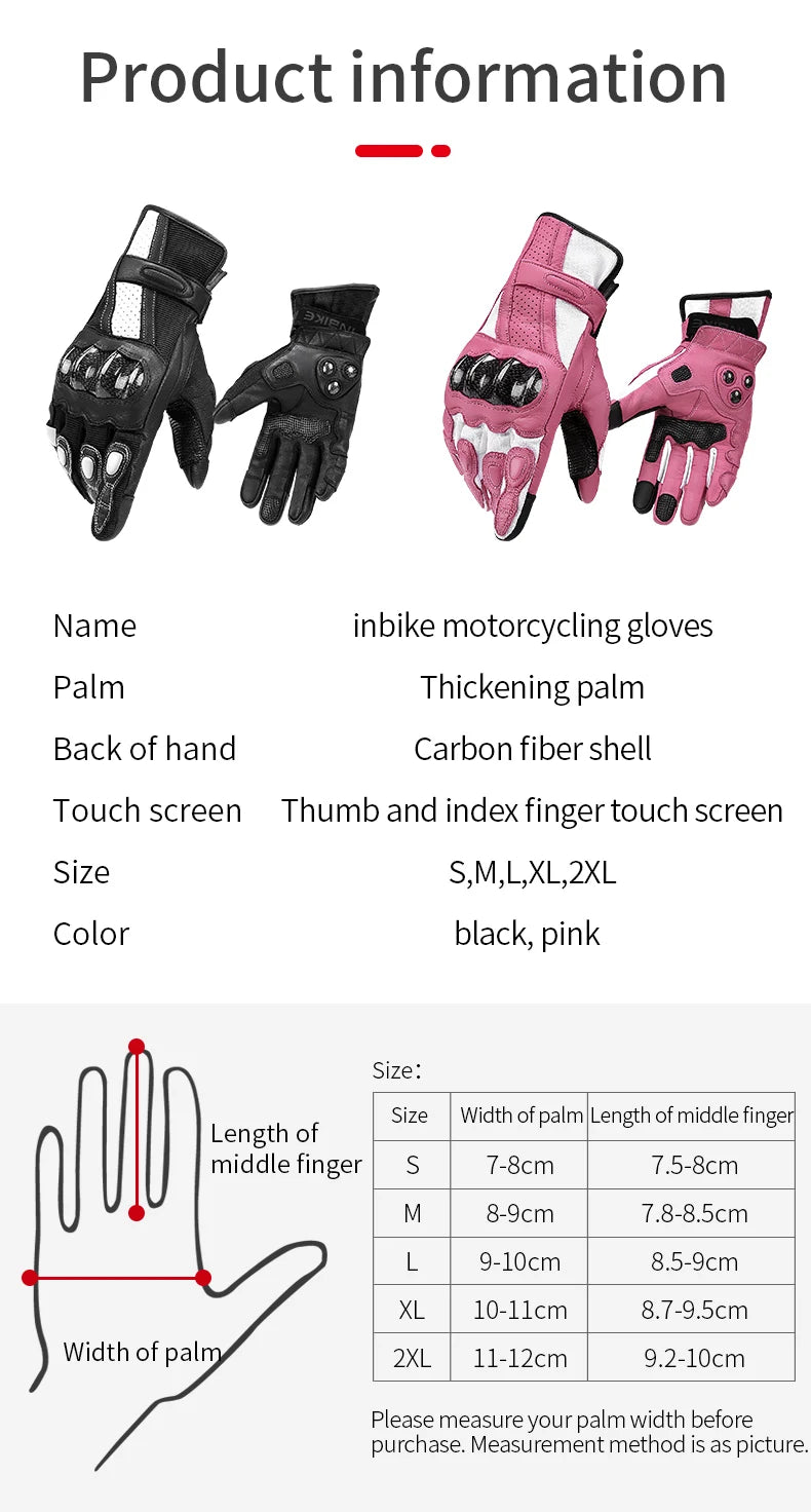 Stylish genuine leather touchscreen motorcycle Gloves for the ultimate riding comfort for men or women