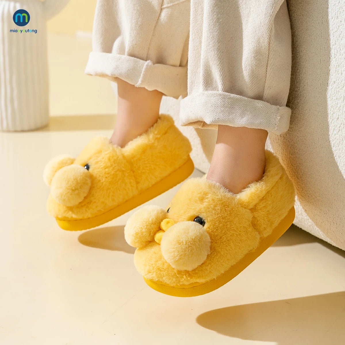 Cozy Warmth for Little kids feet Kids' Winter Plush Slippers