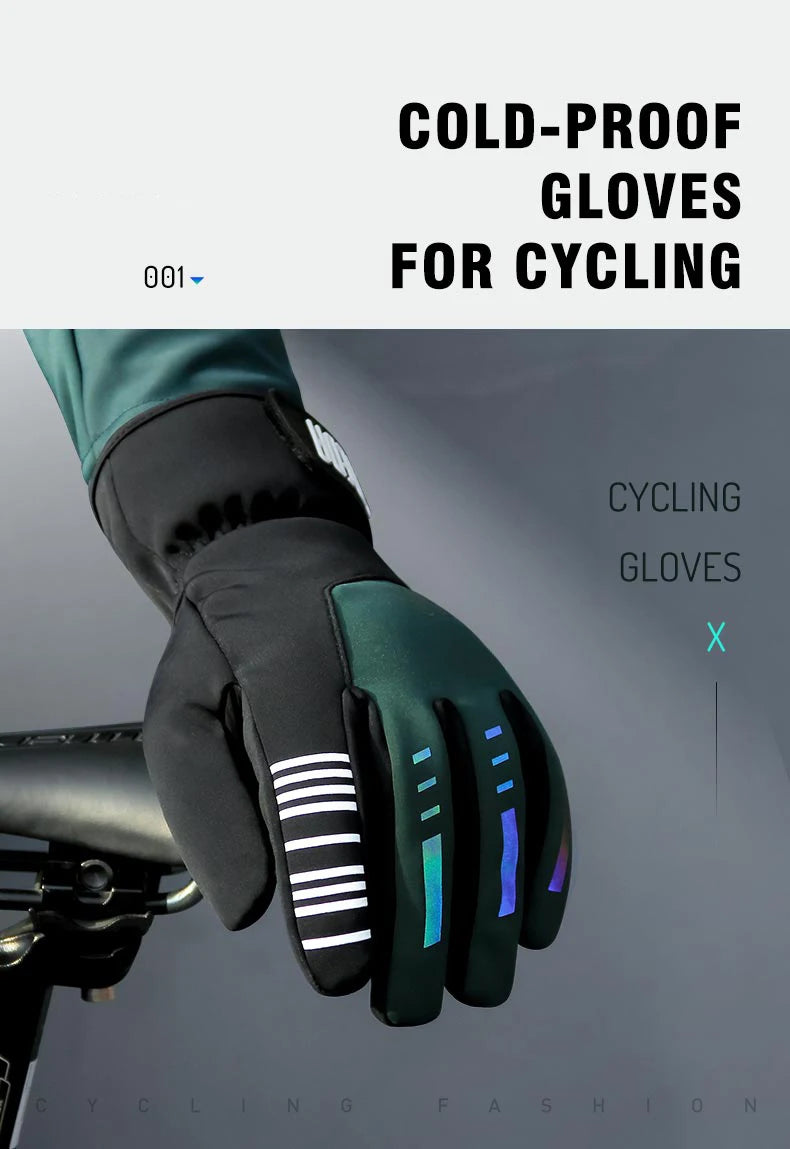 Stay Warm on Your Ride LAMEDA Autumn/Winter Windproof Cycling Gloves for Men and Women