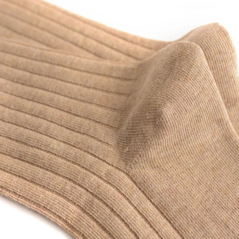 High-quality 5 pairs set combo cotton long men Dress Socks classic formal business are available in plus Large Sizes EU 46-50