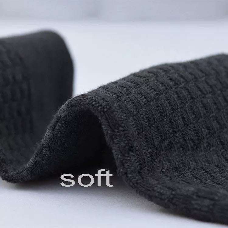 10 Pairs of Men's Bamboo Fiber Compression Socks, Ideal for Business Casual Dress, Plus Size 42-45, Perfect Gift