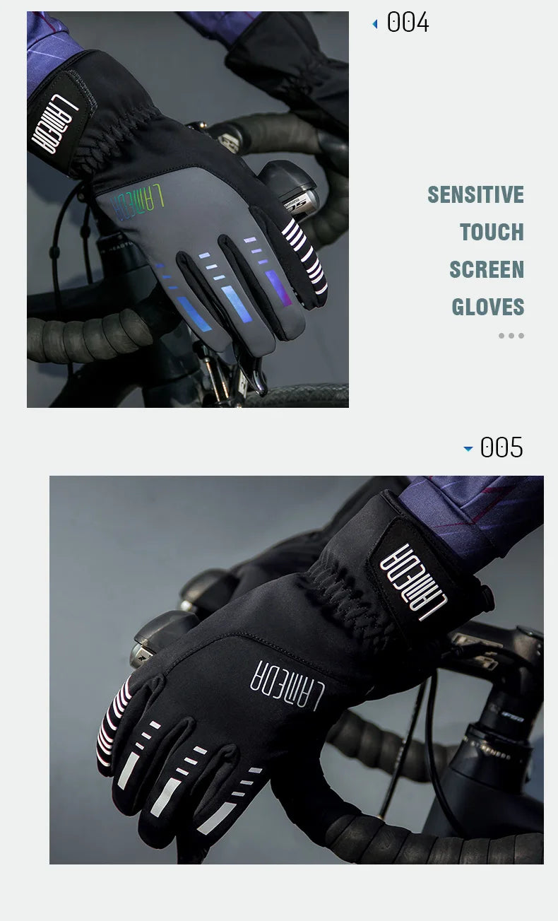 Stay Warm on Your Ride LAMEDA Autumn/Winter Windproof Cycling Gloves for Men and Women