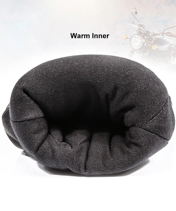 Men or women Premium Leather Waterproof Motorcycle Winter Gloves Unisex Warm Thermal Protection cycling snow skiing