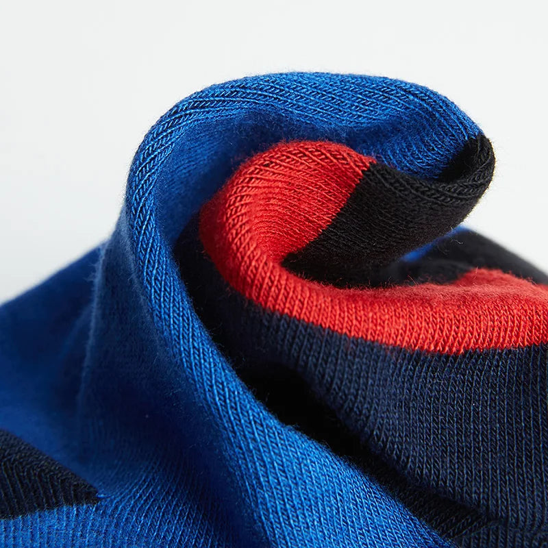 5 Paar bunte, weiche, atmungsaktive Herrensocken aus Bambusmischung