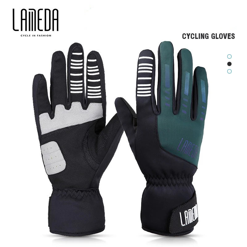 Stay Warm on Your Ride LAMEDA Autumn/Winter Windproof Cycling Gloves for Men and Women