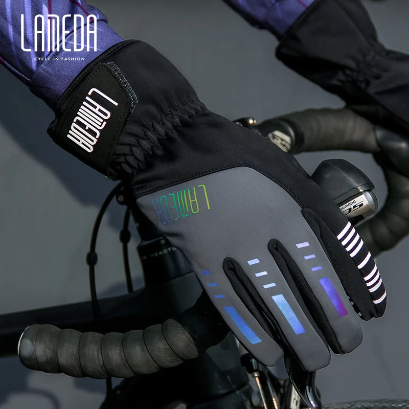Stay Warm on Your Ride LAMEDA Autumn/Winter Windproof Cycling Gloves for Men and Women