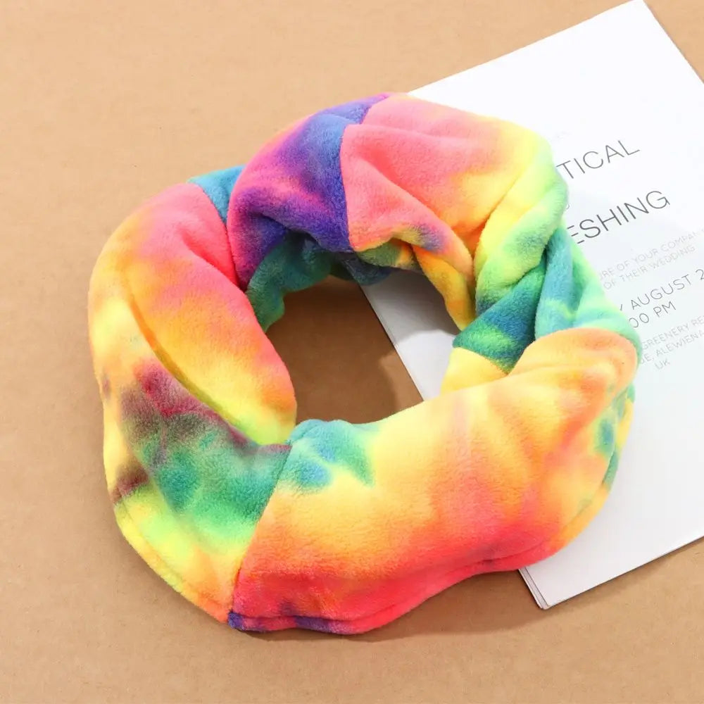 rainbow warmth: for skiing snowing winter cycling thermal scarf, cap, and balaclava set