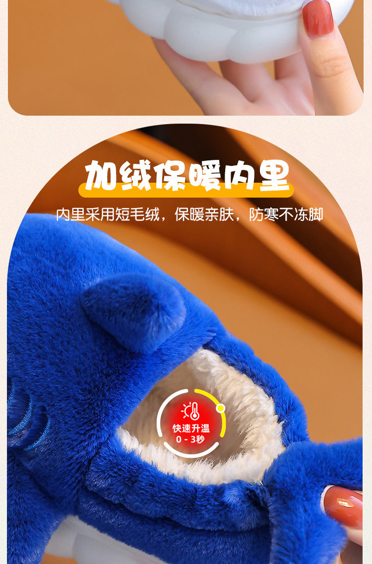 Cozy Kids' Cartoon Panda Slippers Warm Indoor Fluffy Shoes for Boys and Girls