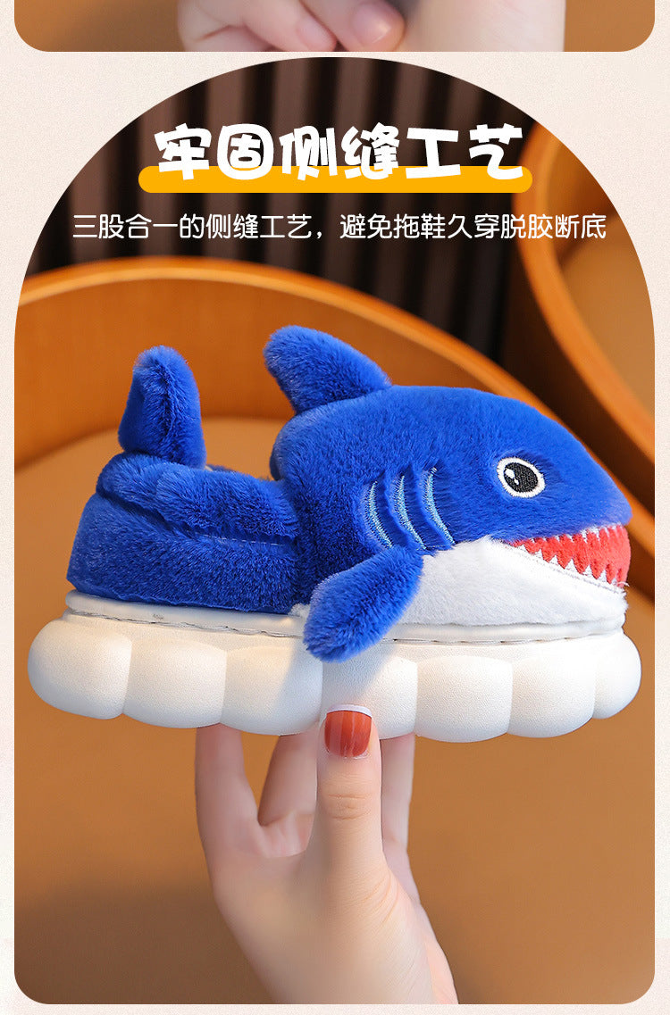 Cozy Kids' Cartoon Panda Slippers Warm Indoor Fluffy Shoes for Boys and Girls