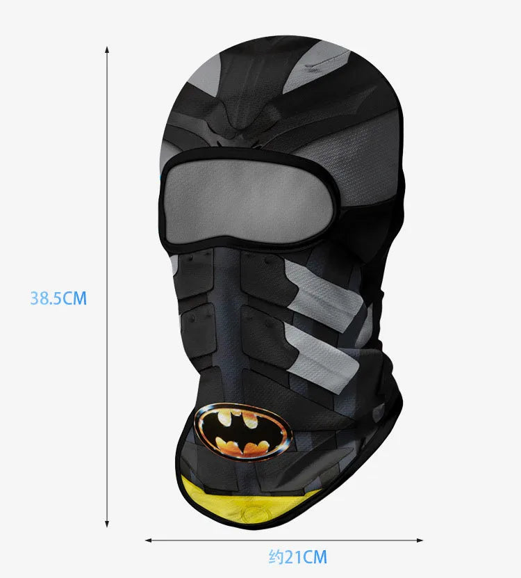 Cartoon superhero spiderman superman unicorn balaclava Kids full face cover snow -skiing mask windproof scarf hat neck warmer Cycling Headgear