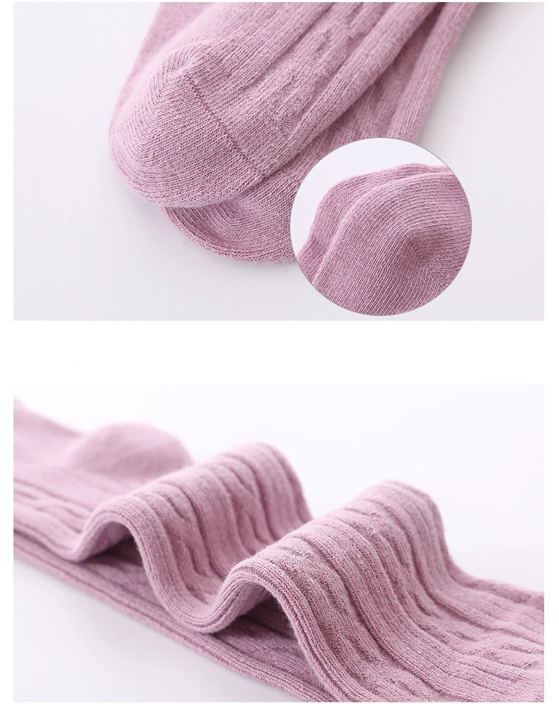 Adorable mesh cotton cable knit tights for baby girls (0-8 years) both breathable and stylish pantyhose for every season
