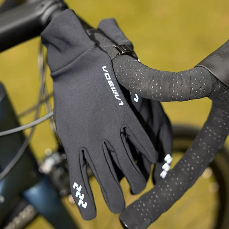 Gloves for winter cycling warmth for men and women - full-fingered, long-fingered sports gloves for a cozy ride