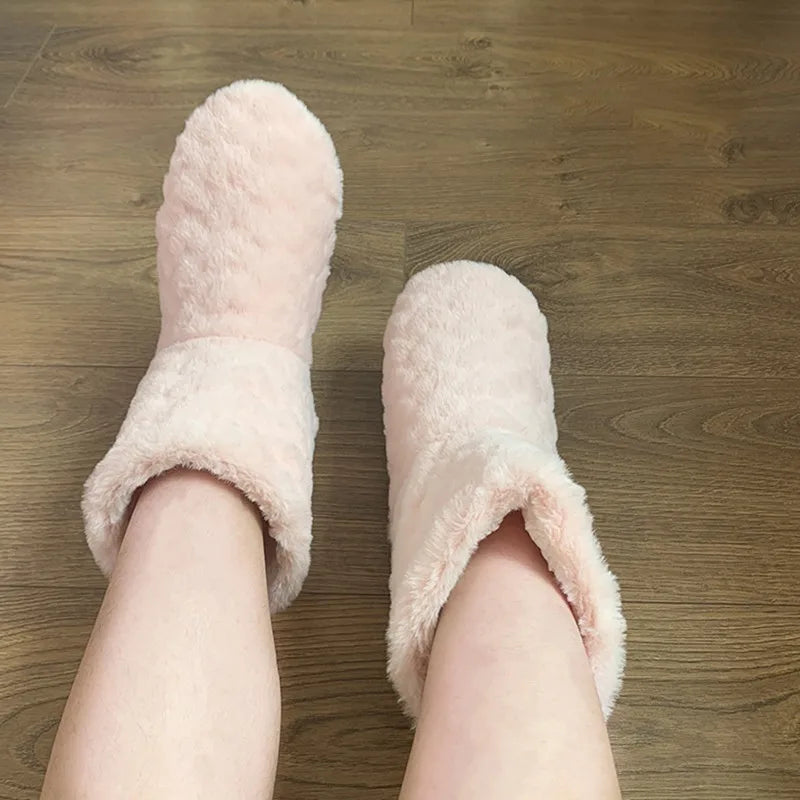 Winter Thermal Plus Velvet Socks - stylish warm cozy slippers with Anti-Slip soles for Women or men