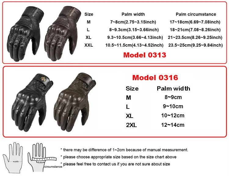 Men or women Premium Leather Waterproof Motorcycle Winter Gloves Unisex Warm Thermal Protection cycling snow skiing