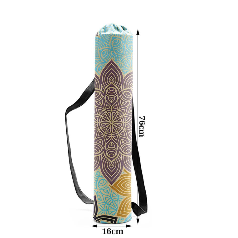 Mandala printed fashionable kanvas Yoga Pilates Mat Bag is your new fitness exercise companion for Relaxation and Style many styles many colours