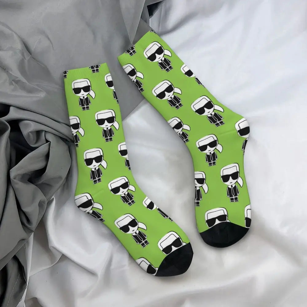 Karl who men's socks cartoon trendy outdoor novelty socks, stylish socks for every season, perfect for gift many colors available