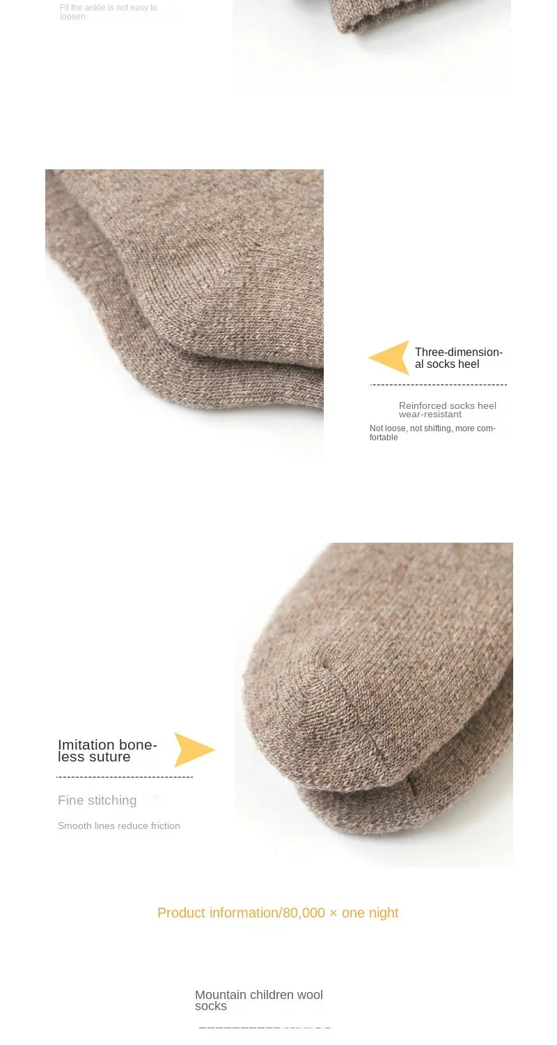 Cozy warm wool winter socks - perfect gift boys girls socks