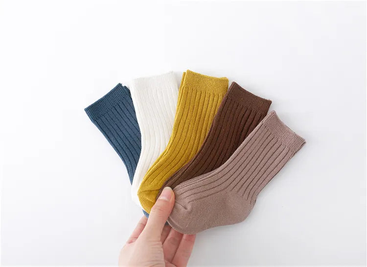 Charming 5 pairs of baby socks soft cotton bliss for stylish kids (0-5 years)