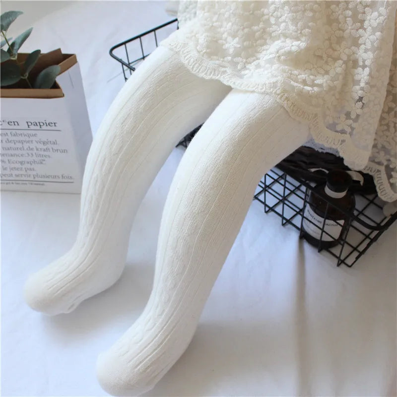 Adorable mesh cotton cable knit tights for baby girls (0-8 years) both breathable and stylish pantyhose for every season