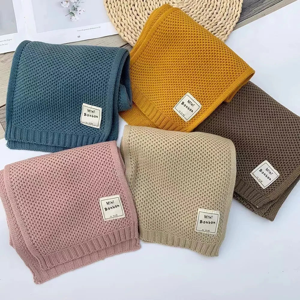 Kids' Knitted wool scarf for fashion & warmth