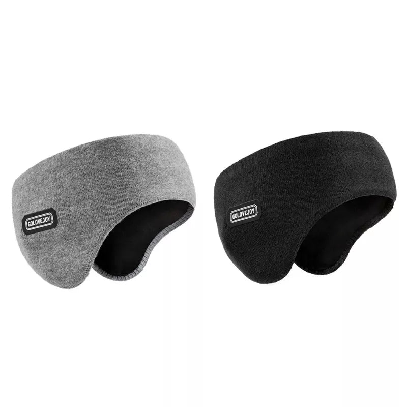 Double Layer Warm Earmuffs Headwear Windproof Ear Warmer for Men in Cycling, Yoga, Running, and Workout for Winter