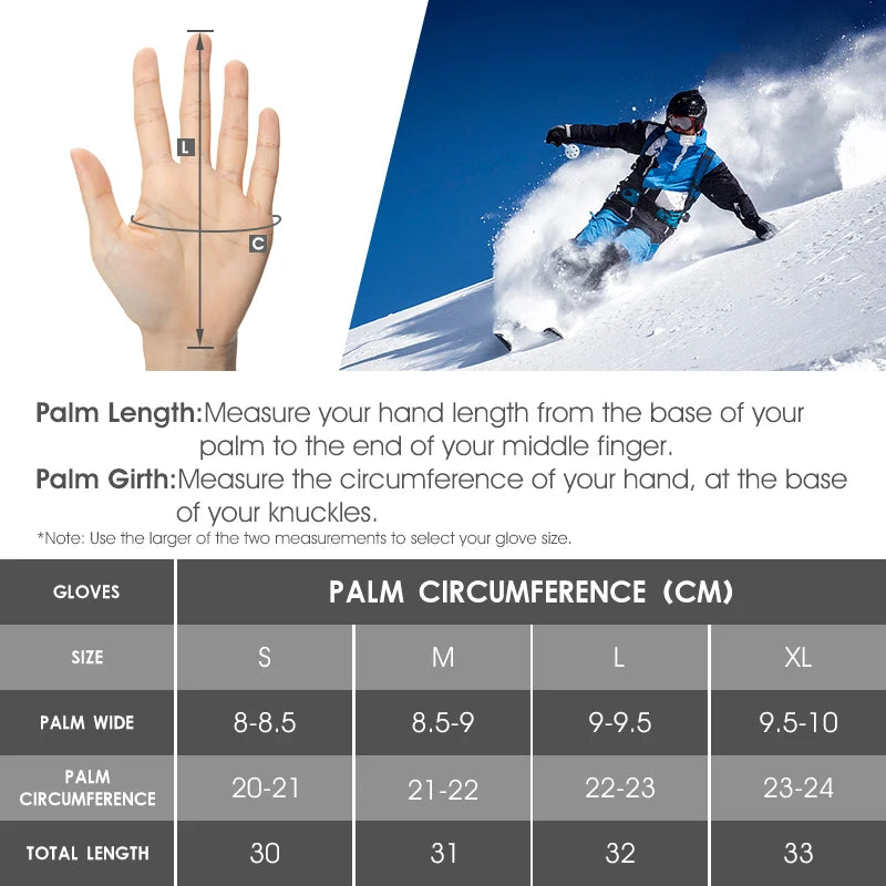 Ultimate winter performance with our new waterproof warm cycling skiing motorcycle snowboard sporting gloves for men and women