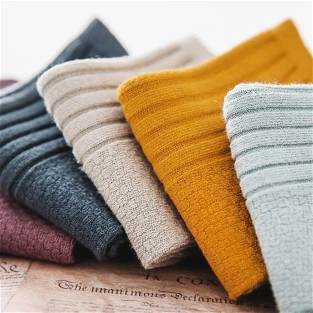 Premium ribbed cotton socks set of 5 pairs of high-quality short low tube sports socks for men and women