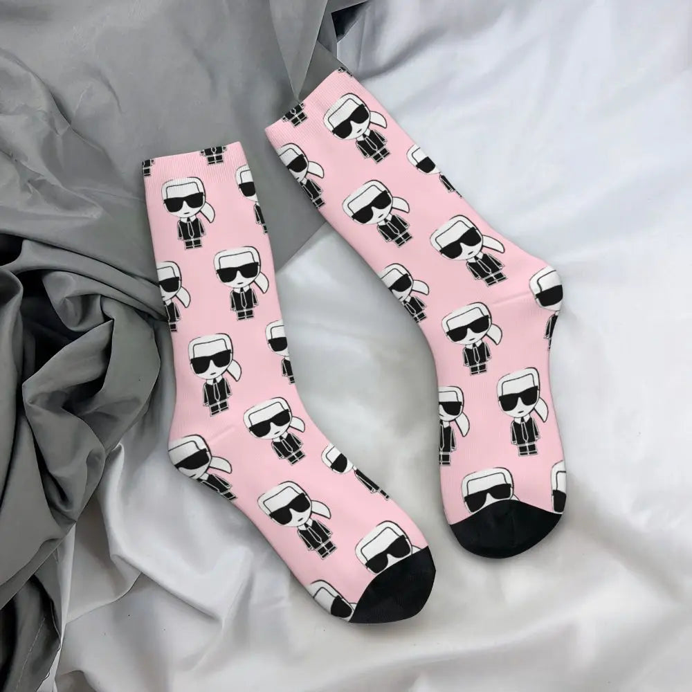 Karl who men's socks cartoon trendy outdoor novelty socks, stylish socks for every season, perfect for gift many colors available
