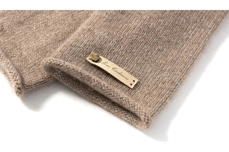 Women's New Pure Cashmere Knitted Gloves for Autumn and Winter Warmth and Exquisite Luxury excellent gift for wife, mother or girlfriend