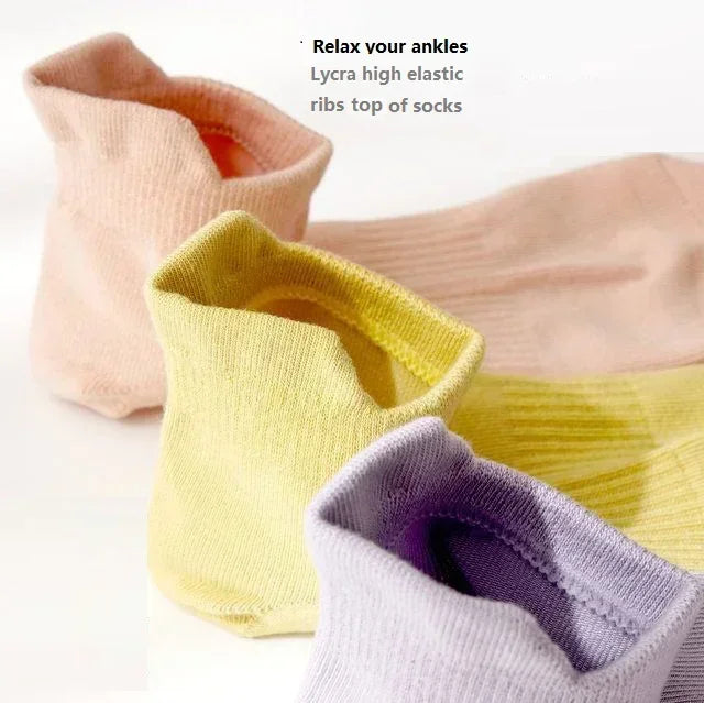 Women socks short-ankle boat style cotton made