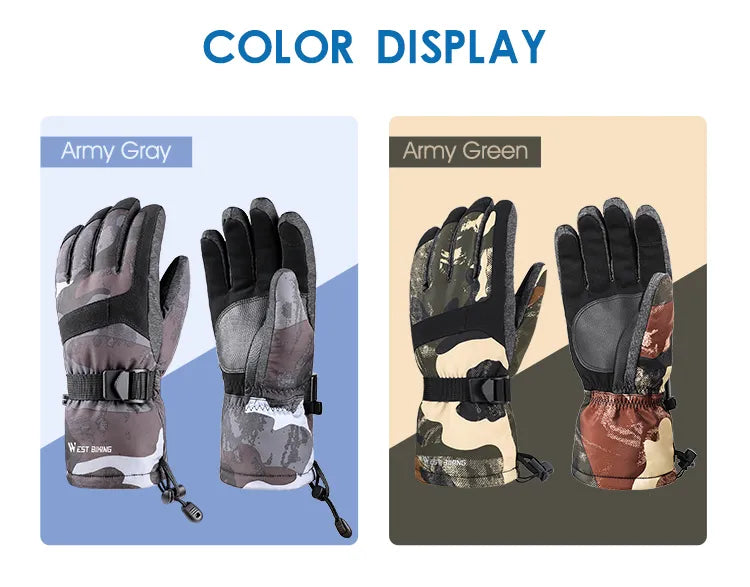 Ultimate winter performance with our new waterproof warm cycling skiing motorcycle snowboard sporting gloves for men and women