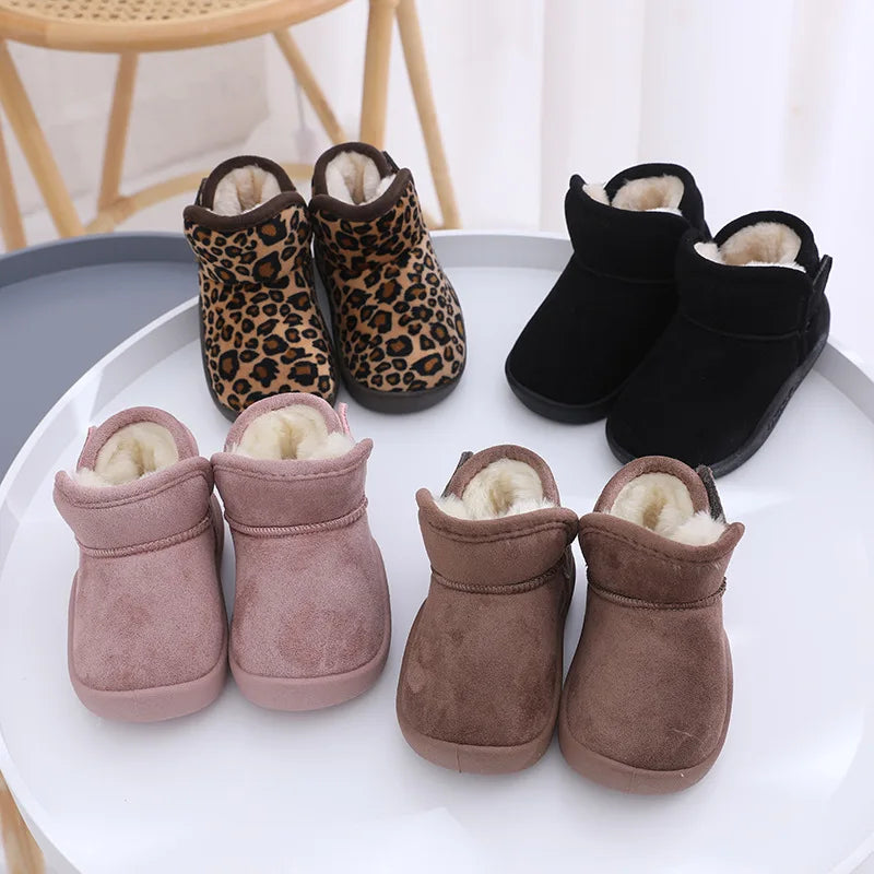 Kids' Soft Snow Boots for indoors for Cozy Indoor Adventures warm fussy slippers for boys and girls