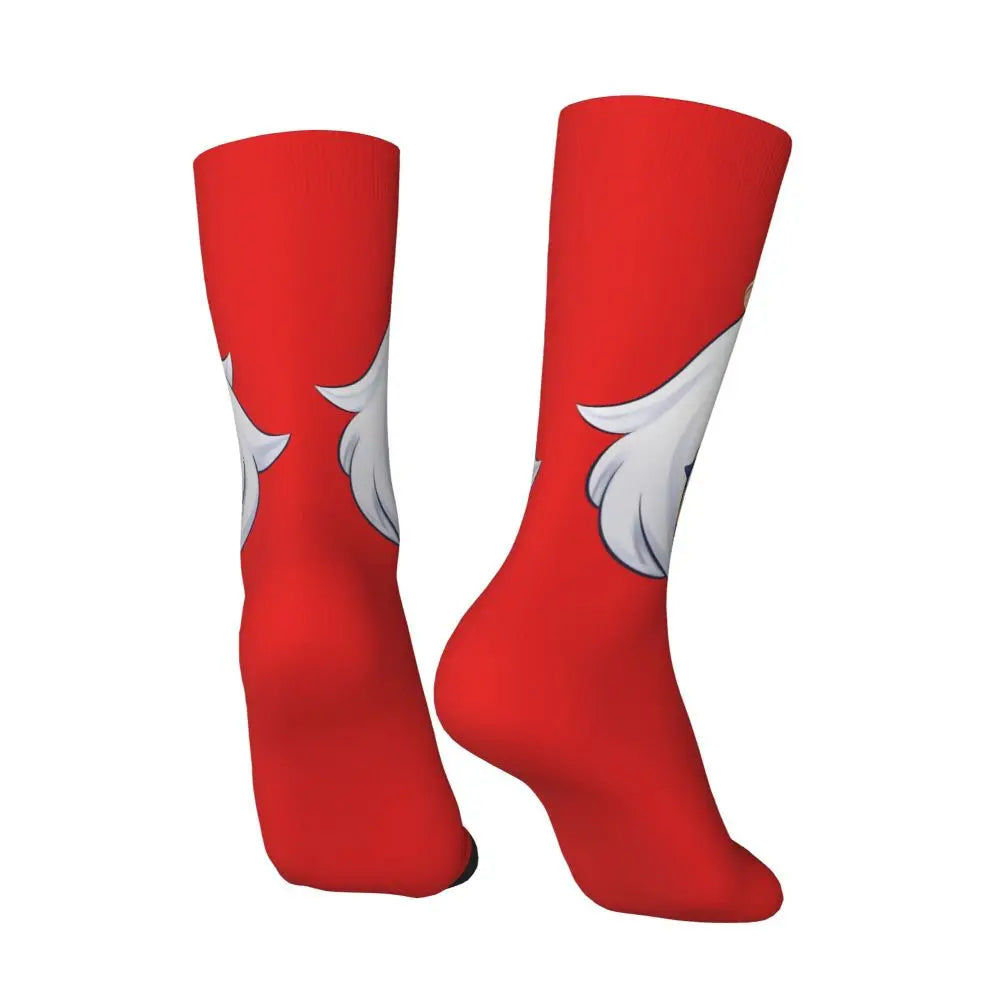 Chibi paimon Genshin anime impact unisex happy Socks from cotton blend for A Year-Round Delight for Fans