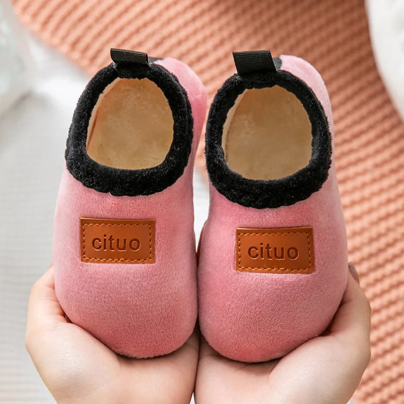 Winter comfort for little feet: kids plush floor shoes - cozy warmth, soft anti-slip design, ideal for nursey and school