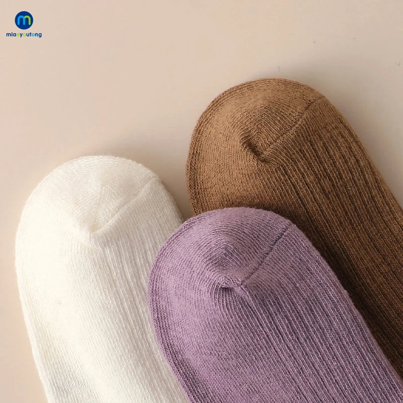 Cotton Girls and Women's Middle Tube Socks 5 pair pack