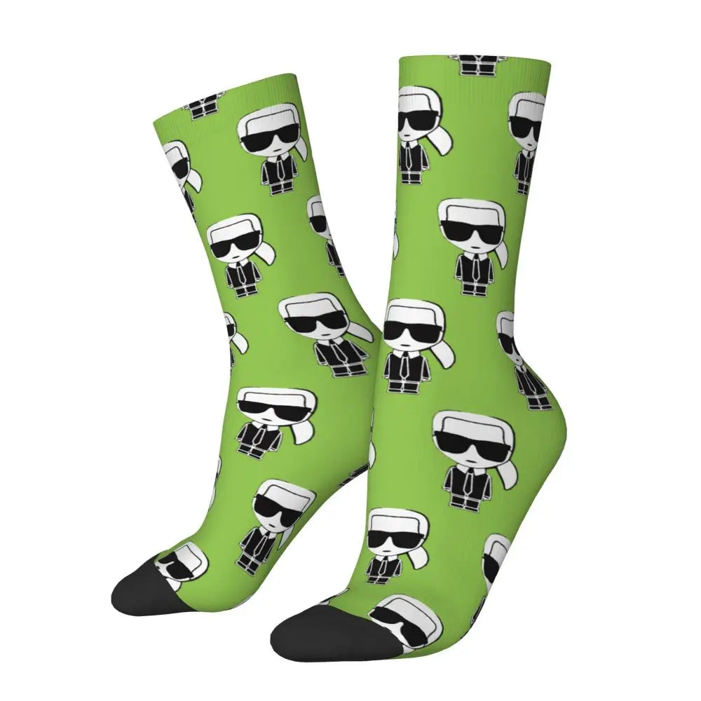 Karl who men's socks cartoon trendy outdoor novelty socks, stylish socks for every season, perfect for gift many colors available